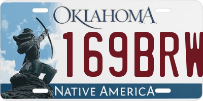 OK license plate 169BRW