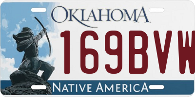 OK license plate 169BVW