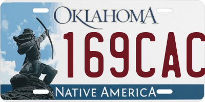 OK license plate 169CAC