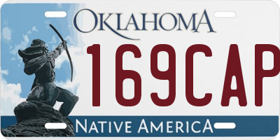 OK license plate 169CAP