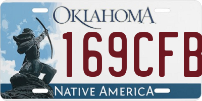 OK license plate 169CFB