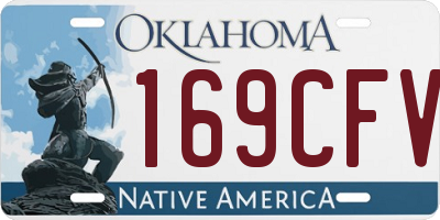 OK license plate 169CFV