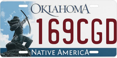 OK license plate 169CGD
