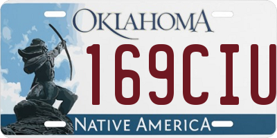 OK license plate 169CIU