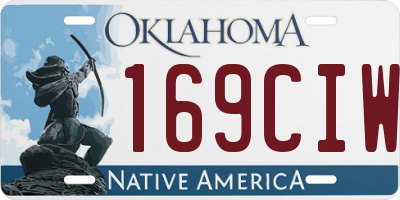 OK license plate 169CIW