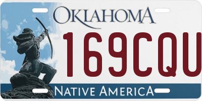 OK license plate 169CQU
