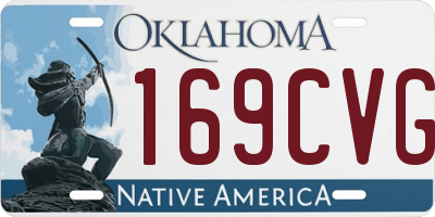 OK license plate 169CVG