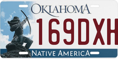 OK license plate 169DXH