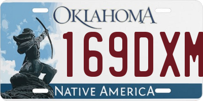 OK license plate 169DXM