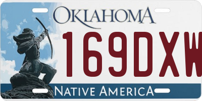 OK license plate 169DXW