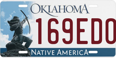 OK license plate 169EDO
