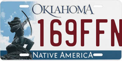 OK license plate 169FFN