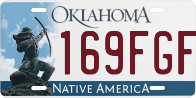 OK license plate 169FGF