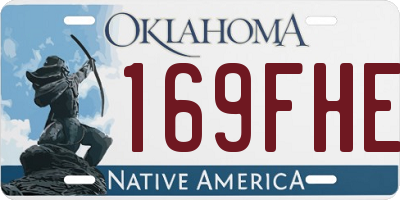 OK license plate 169FHE