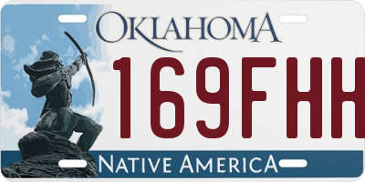 OK license plate 169FHH