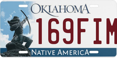 OK license plate 169FIM