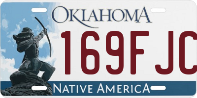OK license plate 169FJC