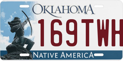 OK license plate 169TWH