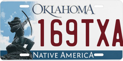 OK license plate 169TXA