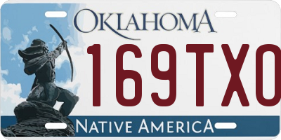 OK license plate 169TXO