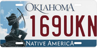 OK license plate 169UKN