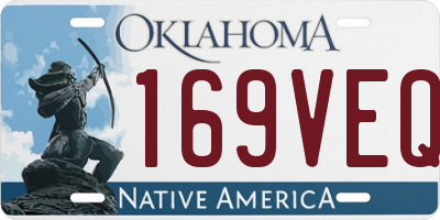 OK license plate 169VEQ