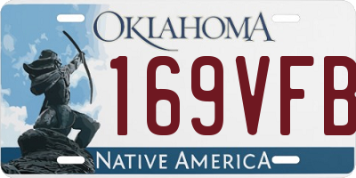 OK license plate 169VFB