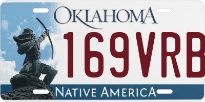 OK license plate 169VRB