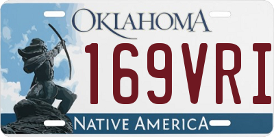 OK license plate 169VRI