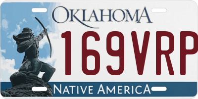 OK license plate 169VRP