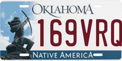 OK license plate 169VRQ