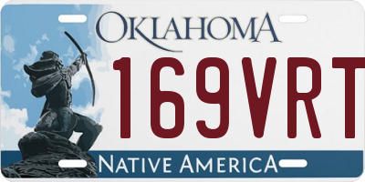 OK license plate 169VRT
