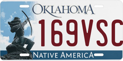 OK license plate 169VSC