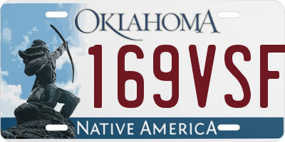 OK license plate 169VSF