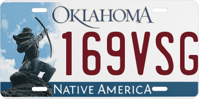 OK license plate 169VSG