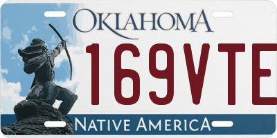 OK license plate 169VTE