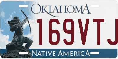 OK license plate 169VTJ