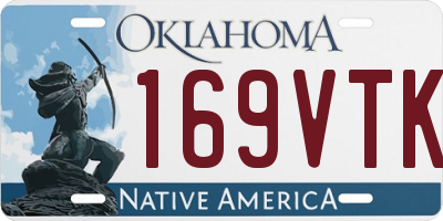 OK license plate 169VTK