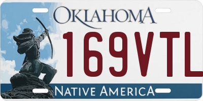 OK license plate 169VTL