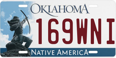 OK license plate 169WNI