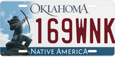 OK license plate 169WNK