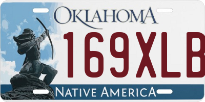 OK license plate 169XLB