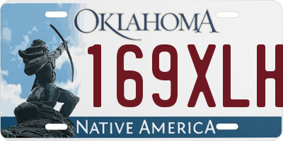 OK license plate 169XLH