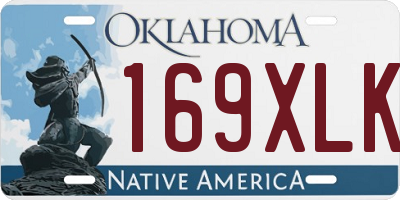 OK license plate 169XLK