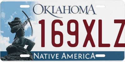 OK license plate 169XLZ