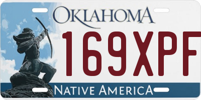 OK license plate 169XPF