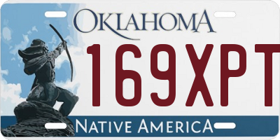 OK license plate 169XPT