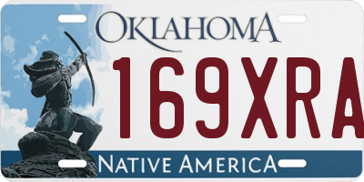 OK license plate 169XRA