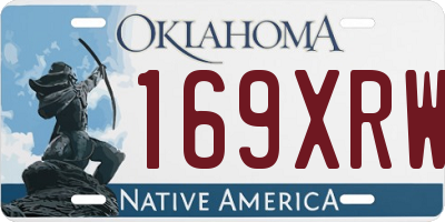 OK license plate 169XRW