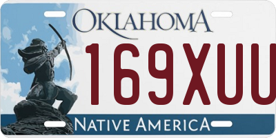 OK license plate 169XUU